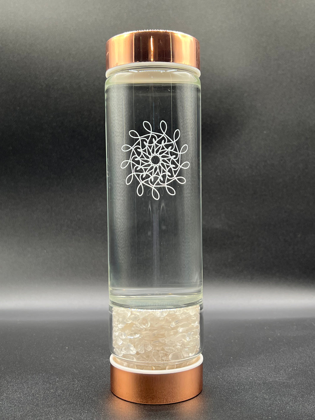 Clear Quartz Crystal Intention Bottle