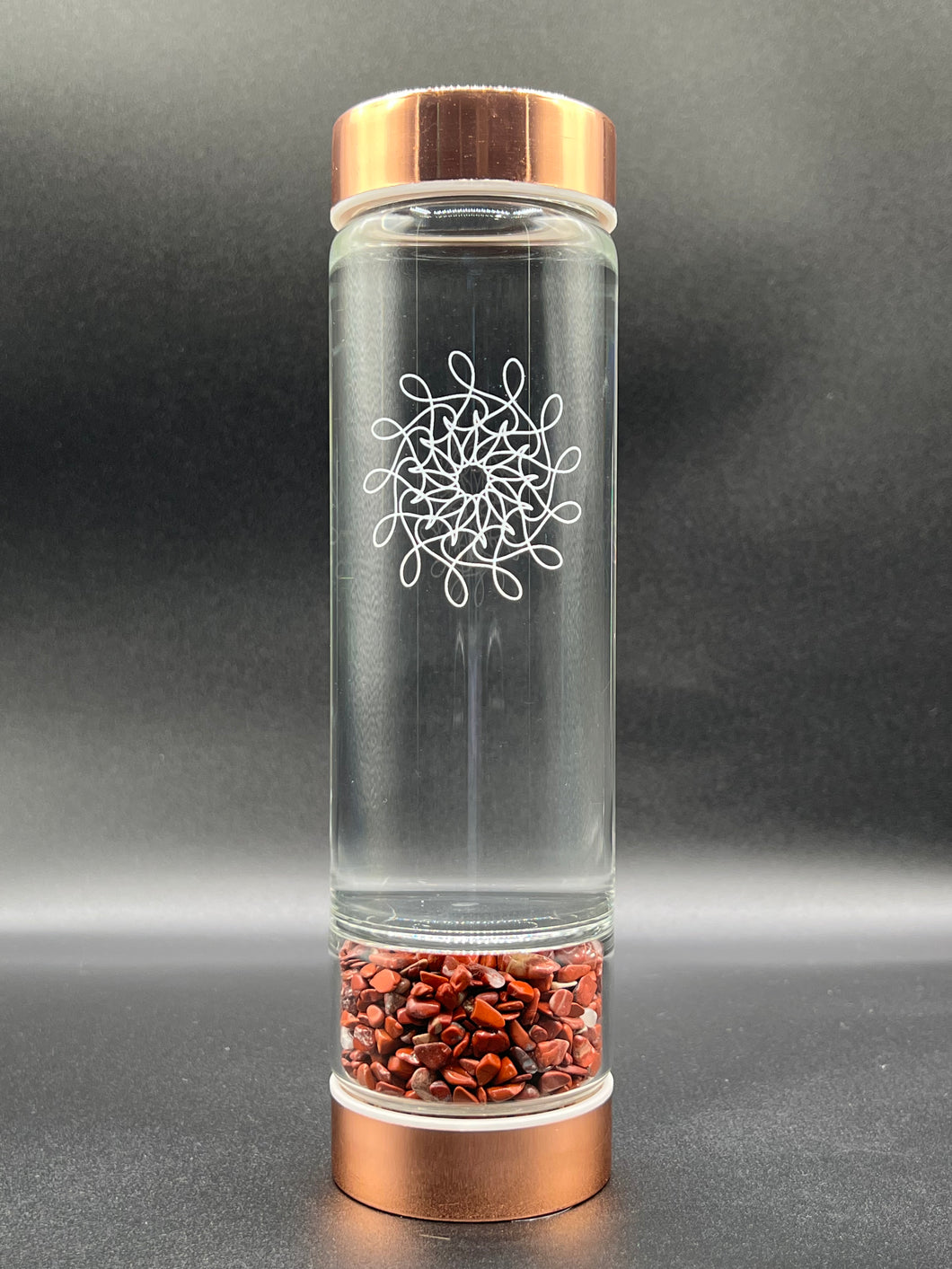 Red Jasper Crystal Intention Bottle