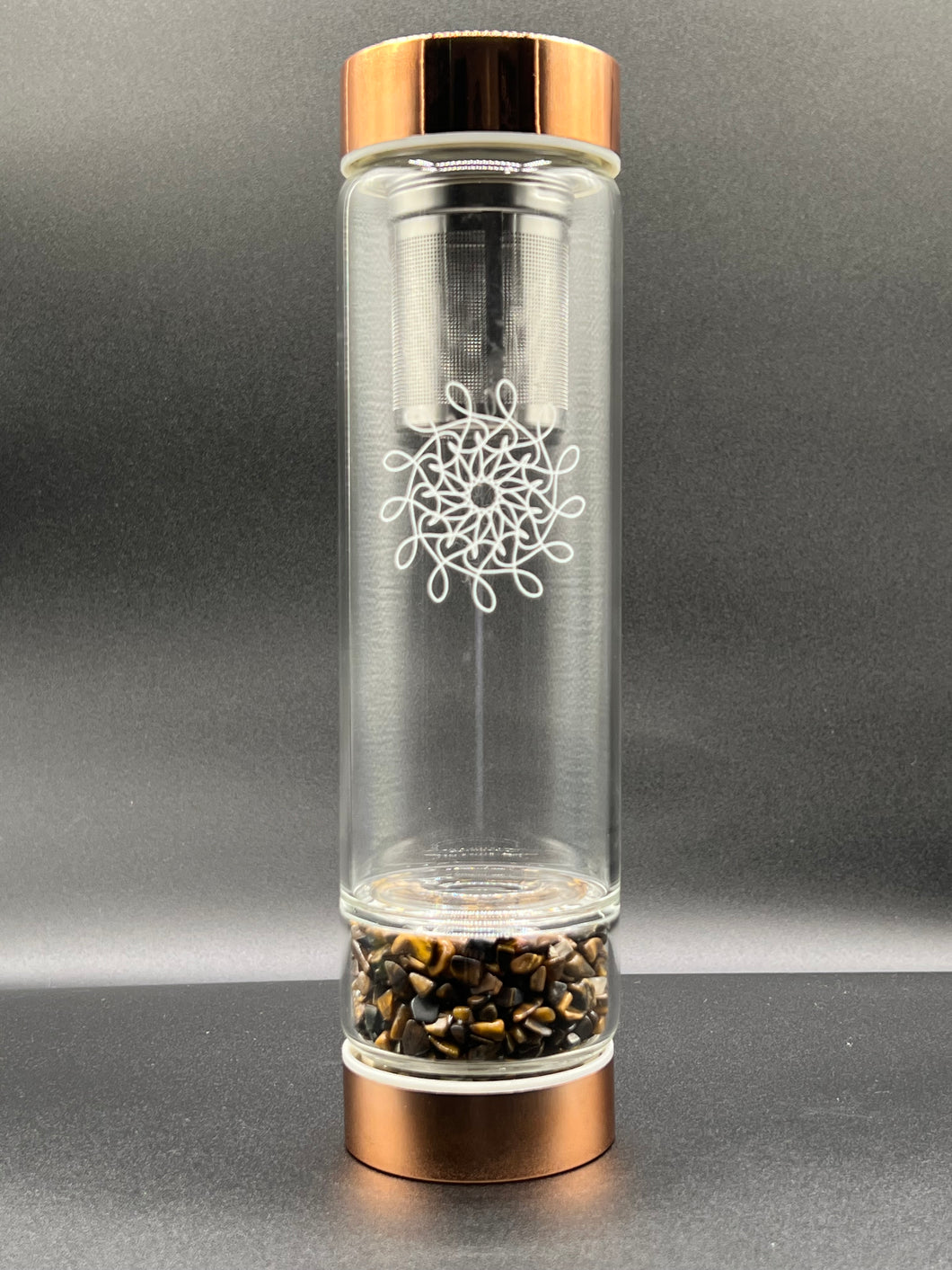 Tigers Eye Crystal Intention Bottle