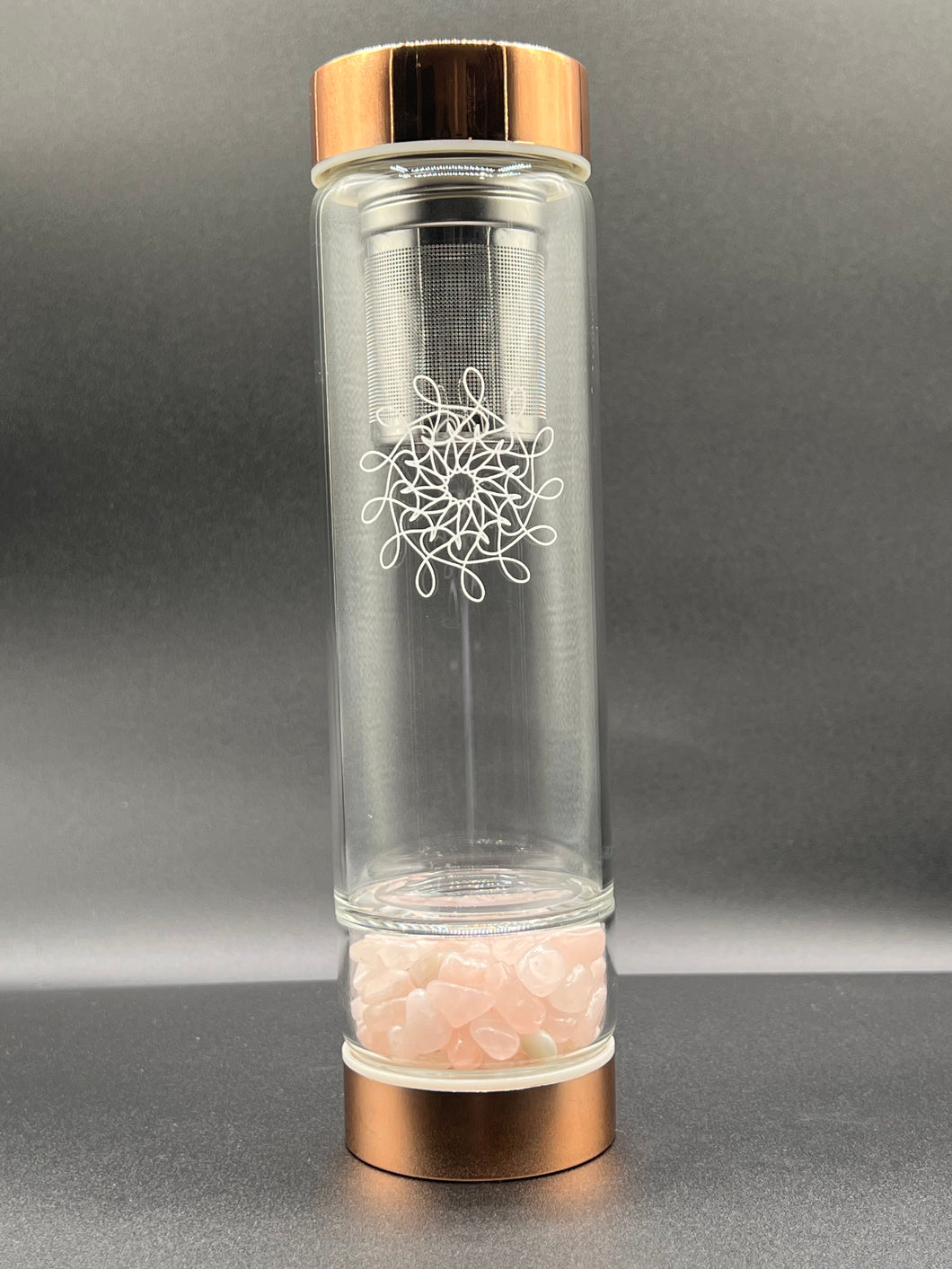 Rose Quartz Crystal Intention Bottle