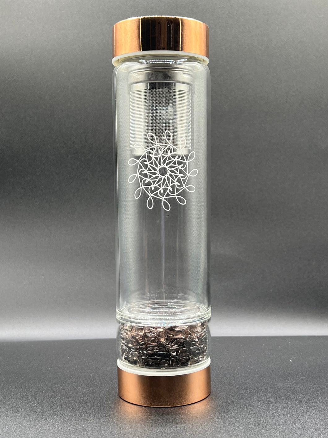 Smoky Quartz Crystal Intention Bottle